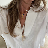 Brown Cord Shell Necklace