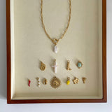 Rectangle Pearl Charm