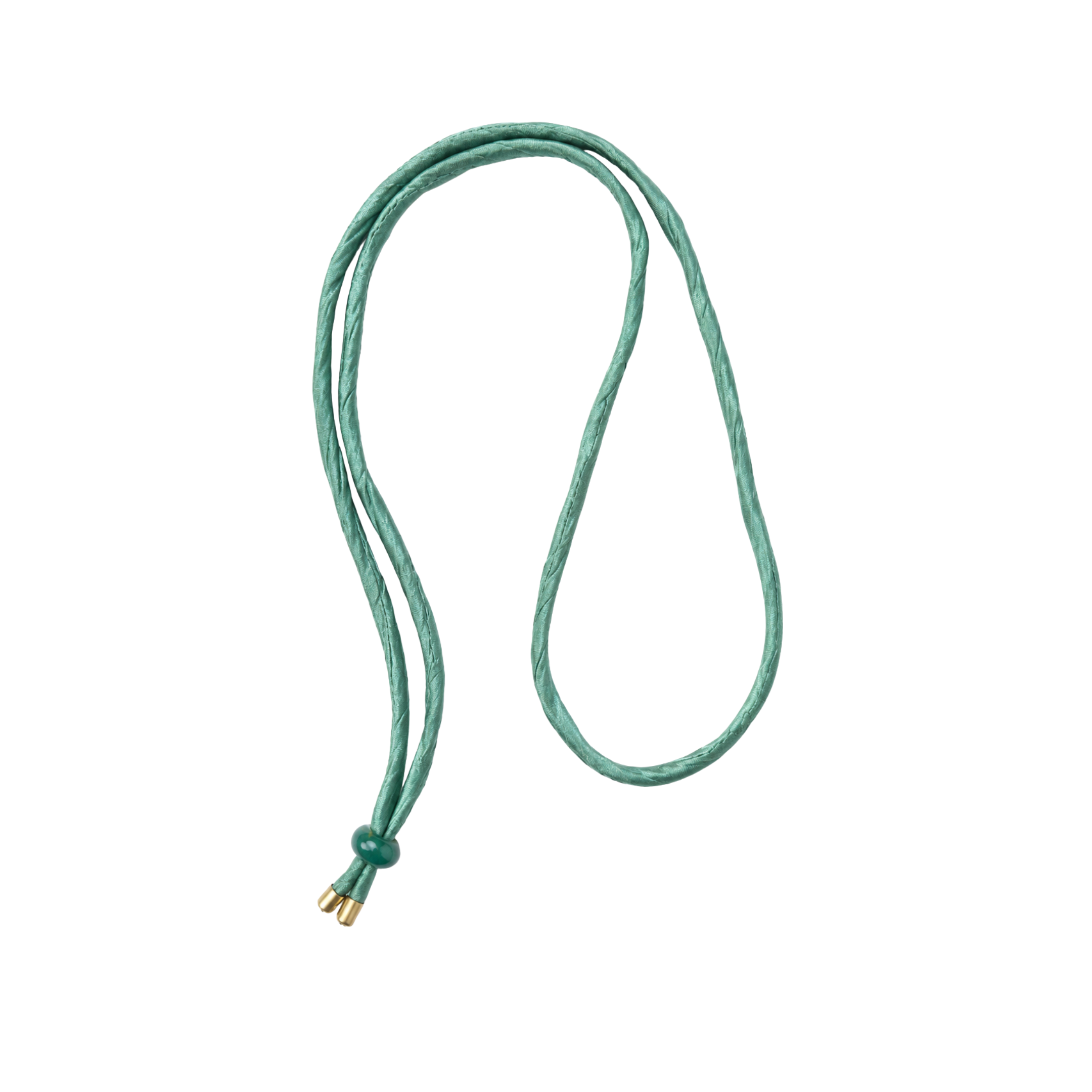 Green Silk Cord Necklace