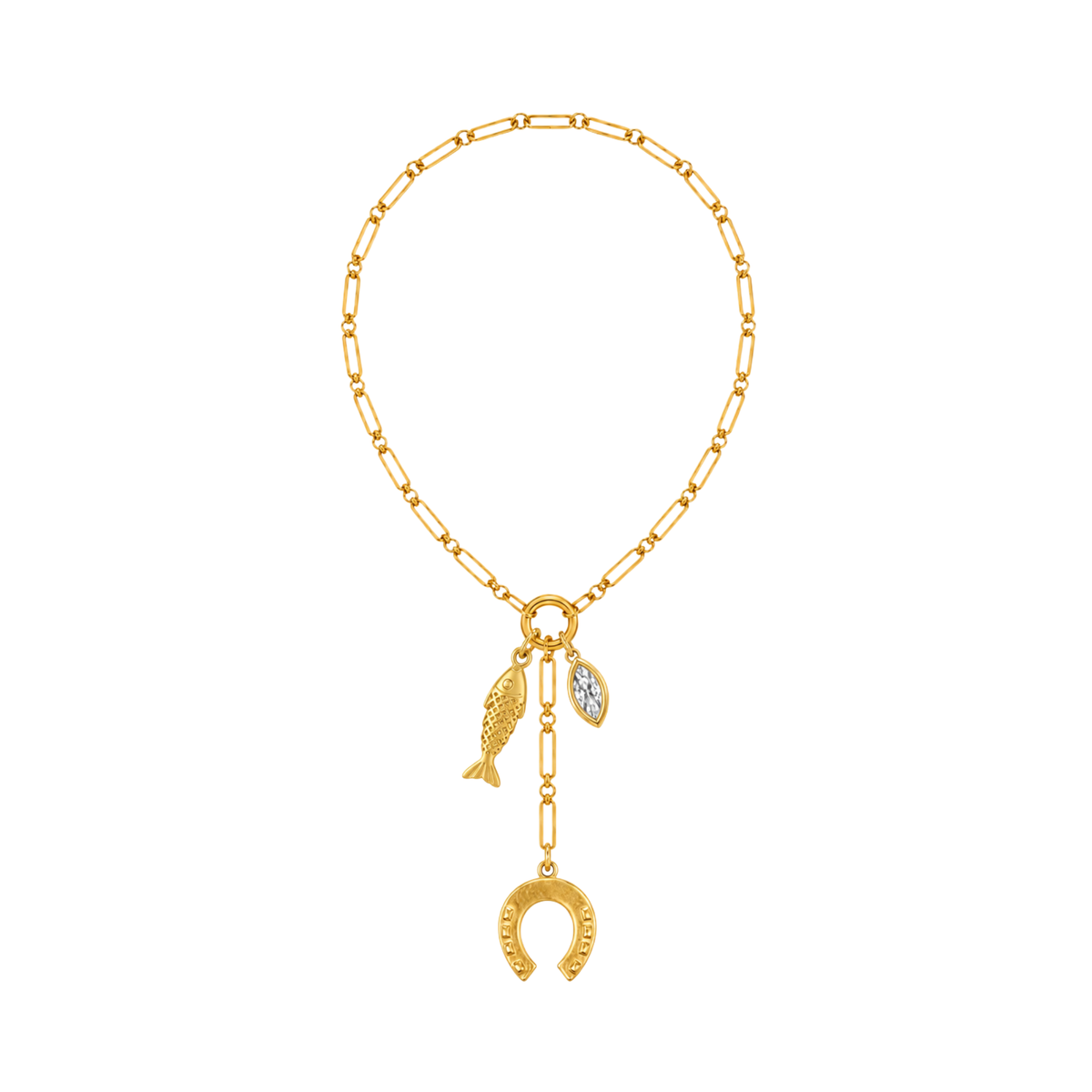 Horseshoe Lariat Necklace