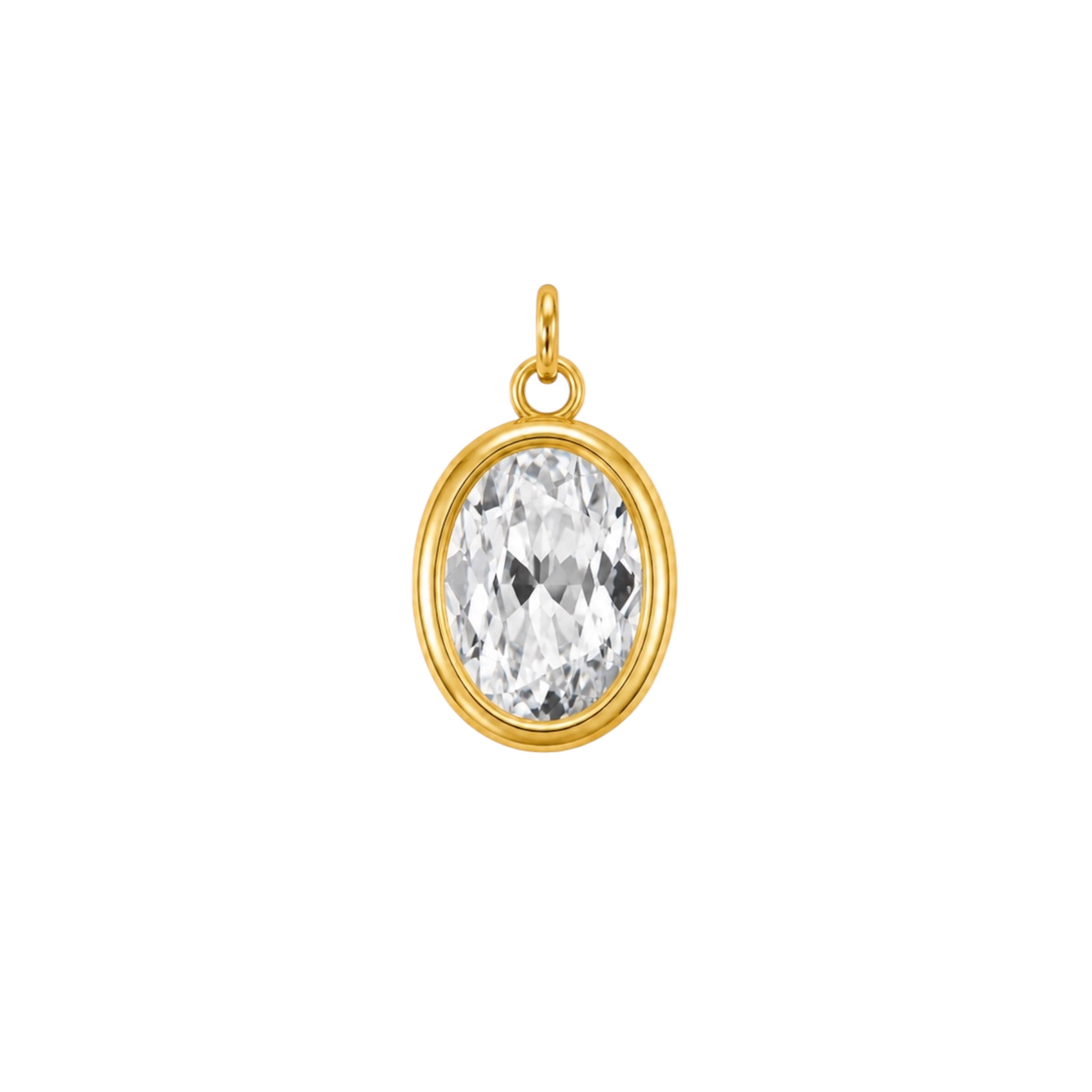 Oval Bezel Charm