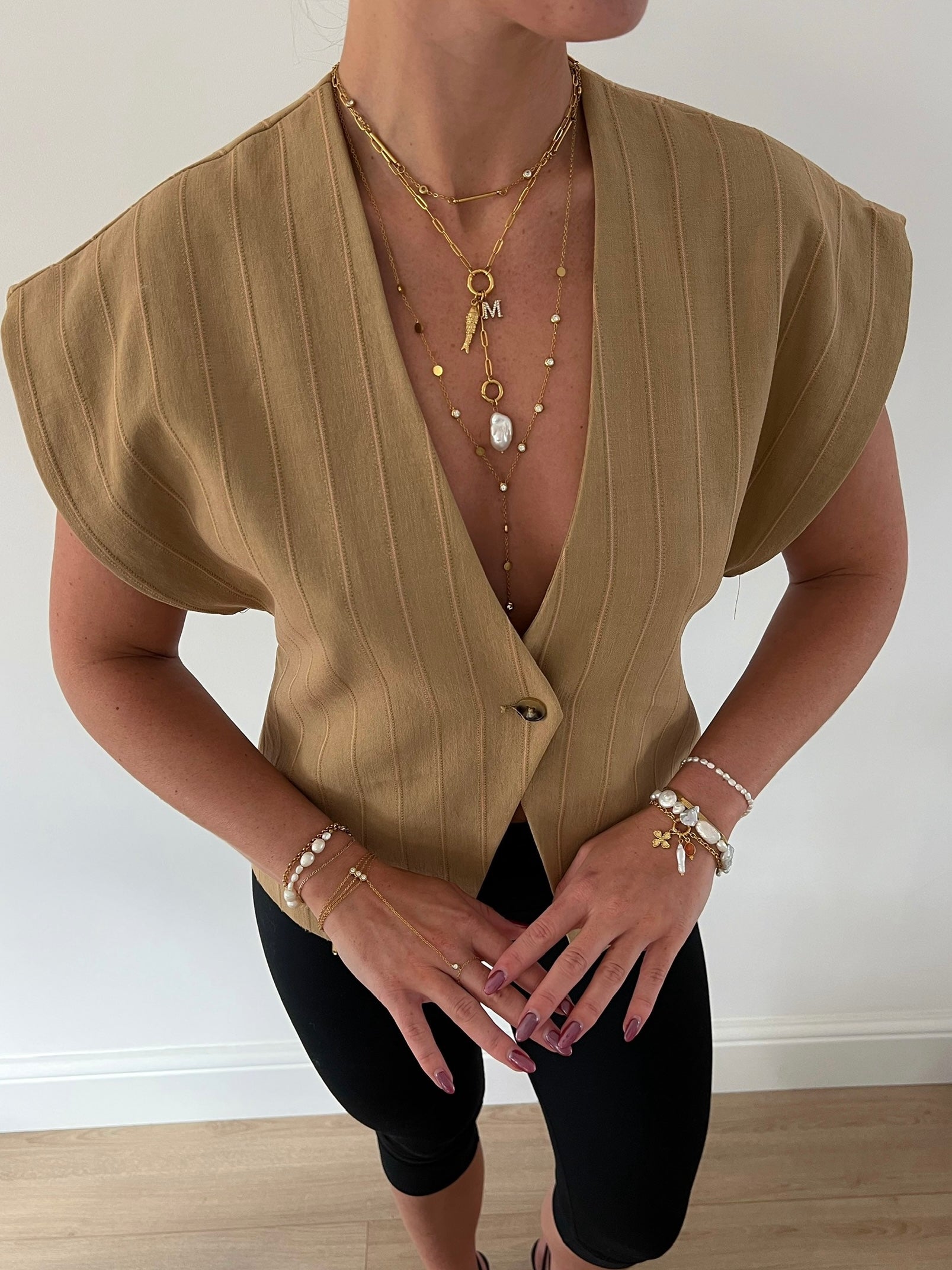 Seraphine Gemstone Lariat Necklace