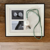 Green Cord Shell Necklace