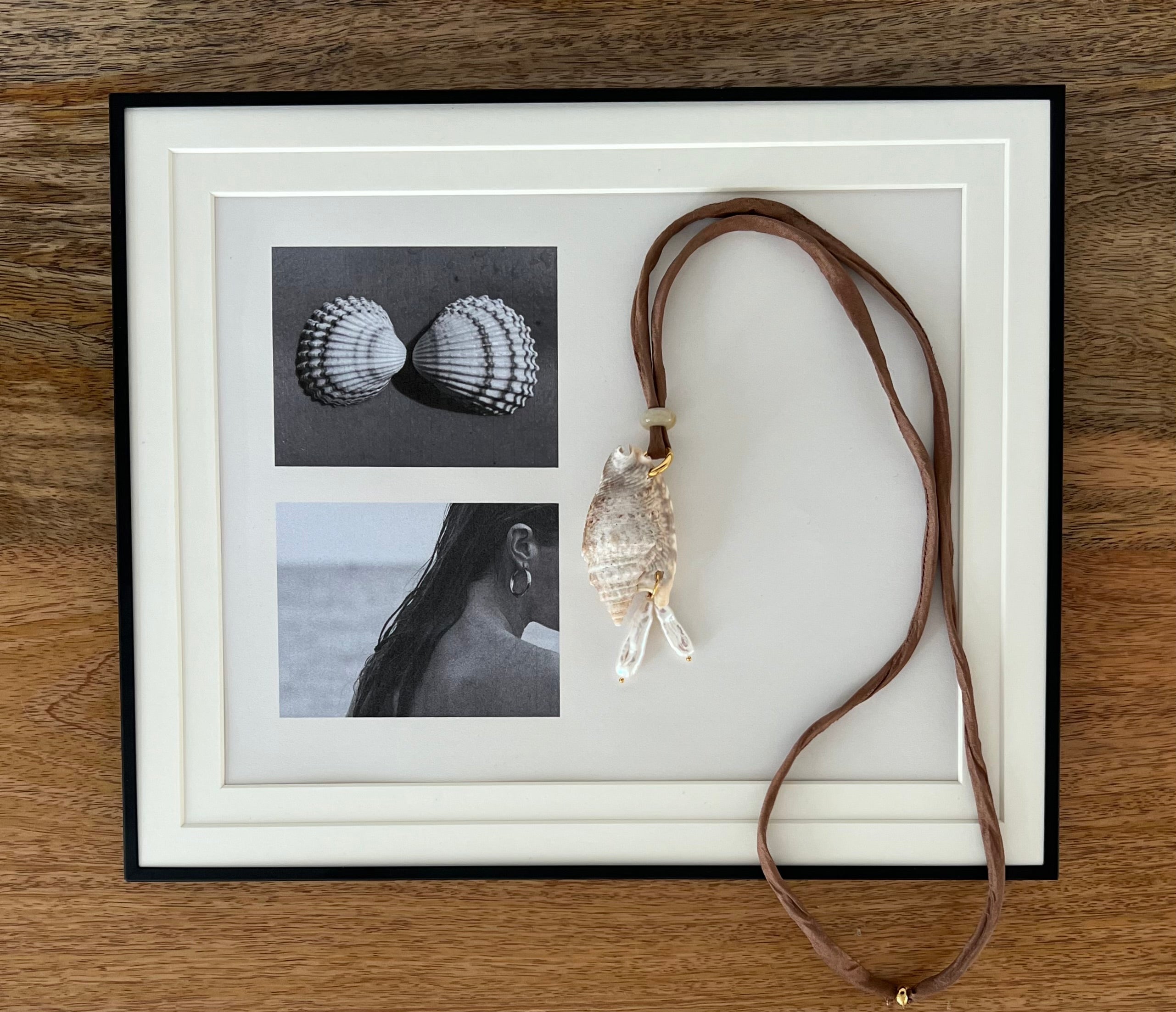 Brown Cord Shell Necklace