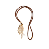 Brown Cord Shell Necklace