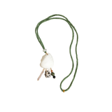 Green Cord Shell Necklace