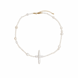 Cross Pearl Necklace