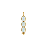 Triple Gemstone Bar Charm