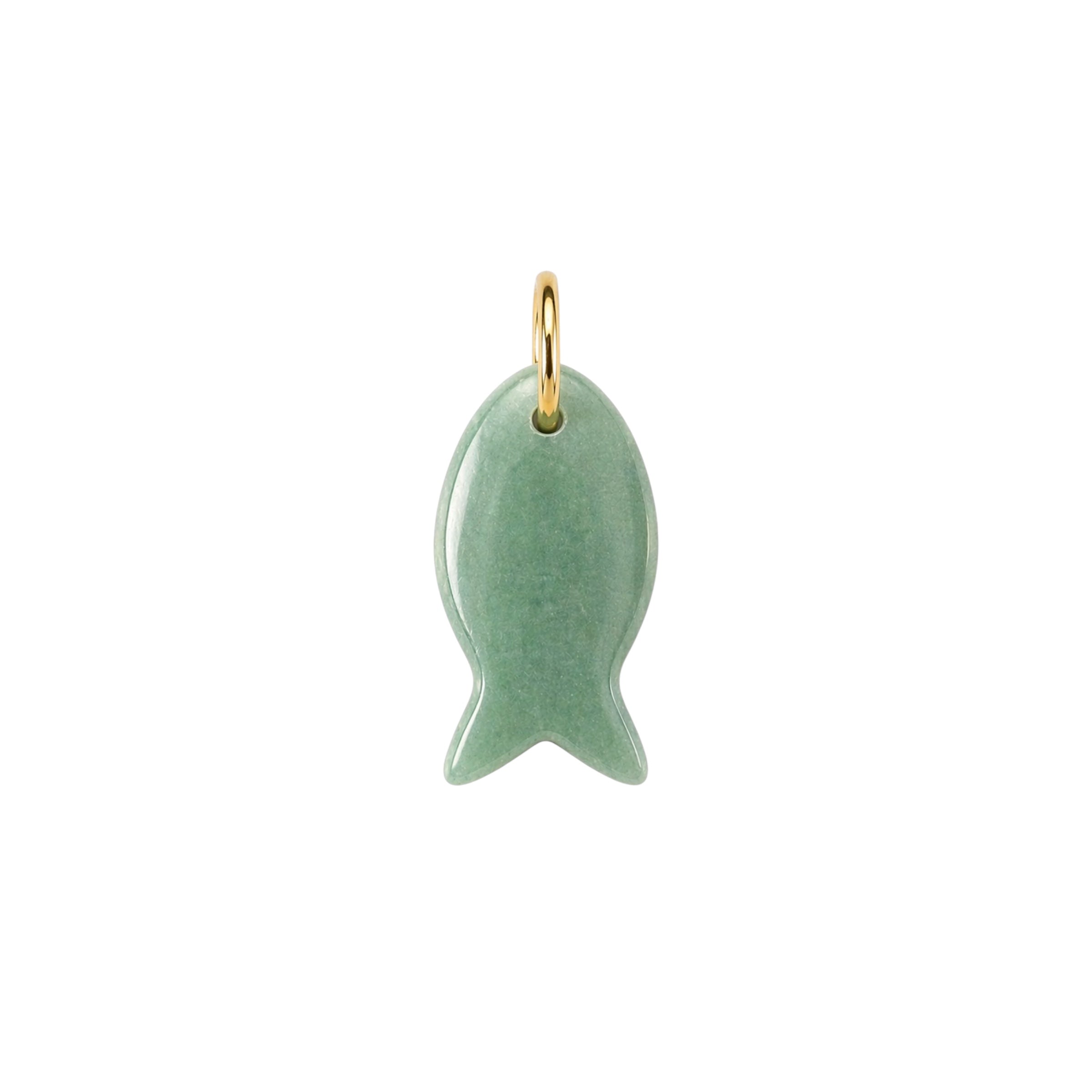 Mini Natural Stone Fish Charm