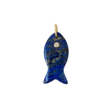 Large Natural Stone Fish Charm