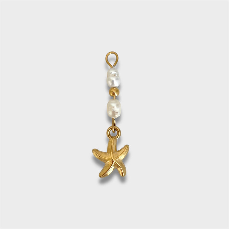 Pearl + Starfish Charm