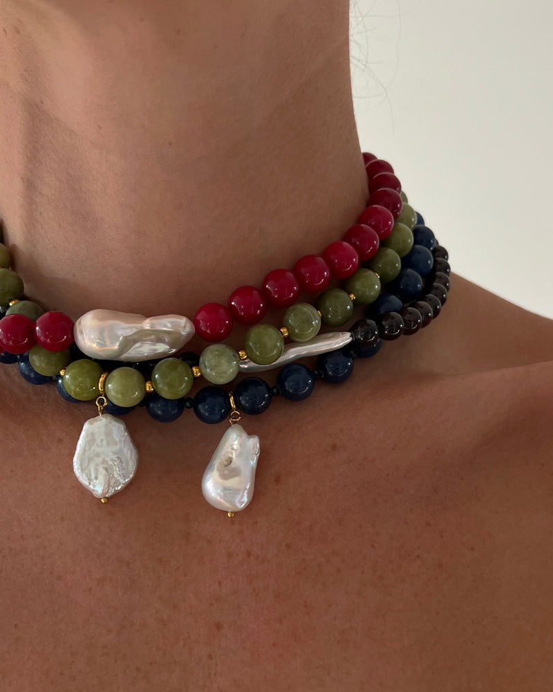 Andie Peridot Beaded Necklace