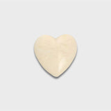 Cream Marbled Heart Charm