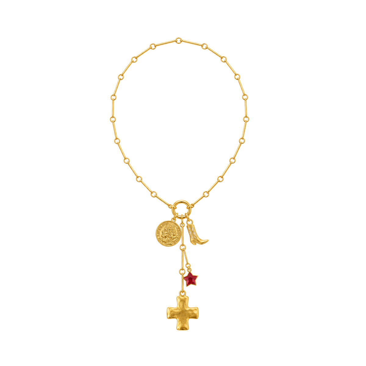 Cross Lariat Necklace