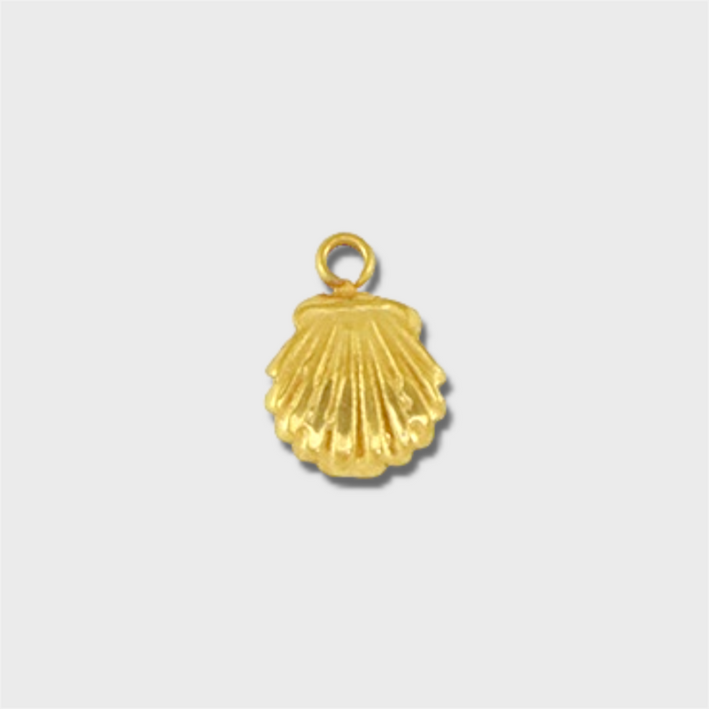 Tiny Scallop Shell Charm