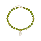 Andie Peridot Beaded Necklace