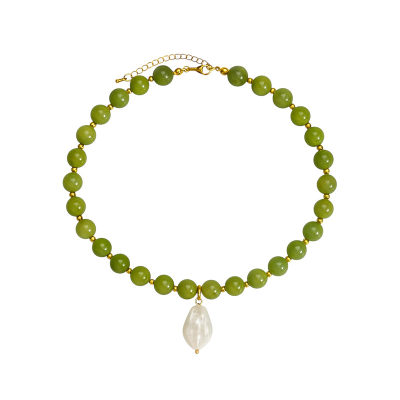 Andie Peridot Beaded Necklace