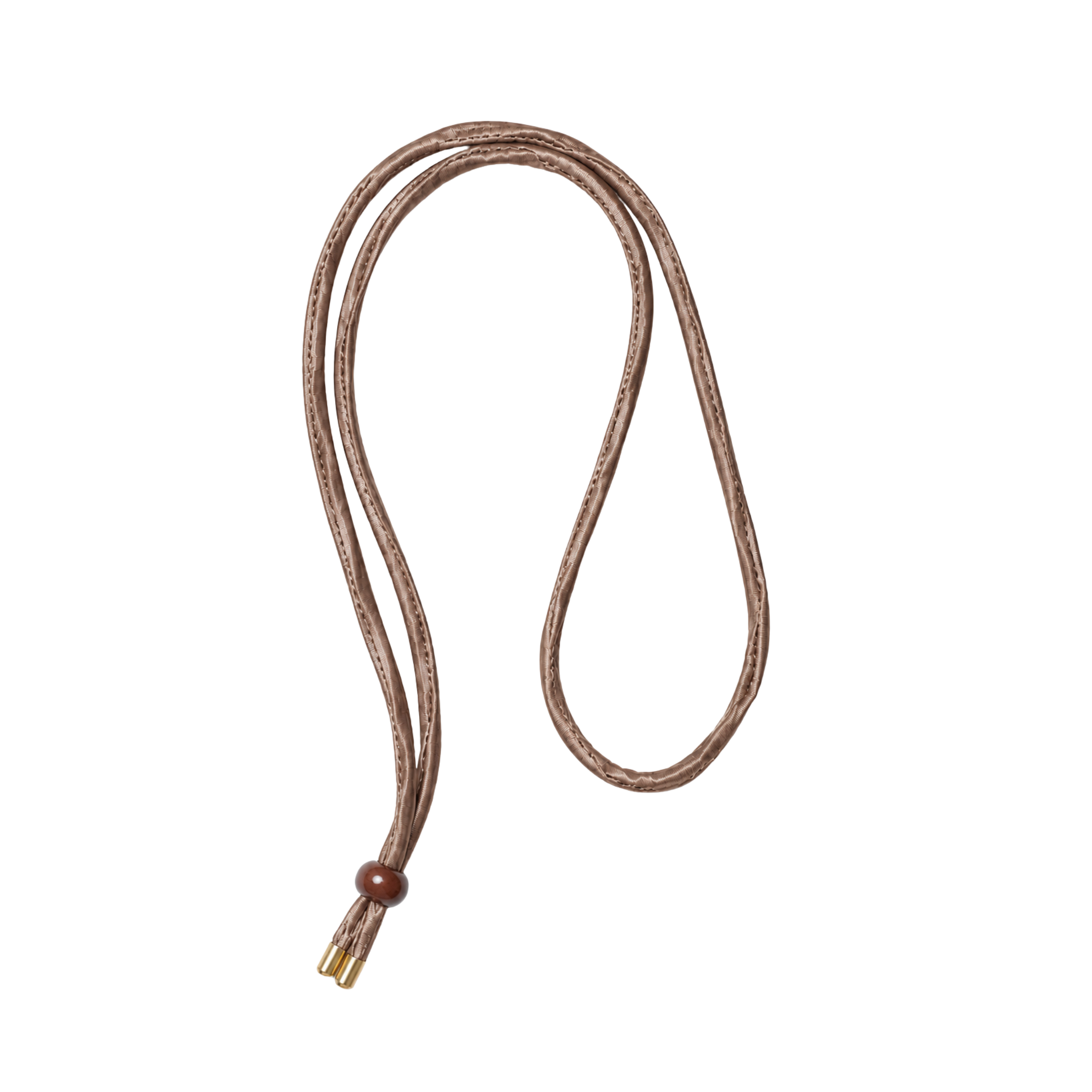Brown Silk Cord Necklace