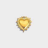 Detailed Edge Heart Charm