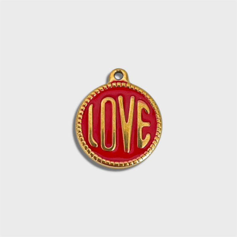 Red Round Love Charm