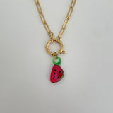 Glass Watermelon Charm