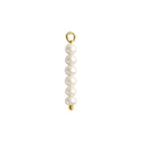 Long Dainty Pearl Charm