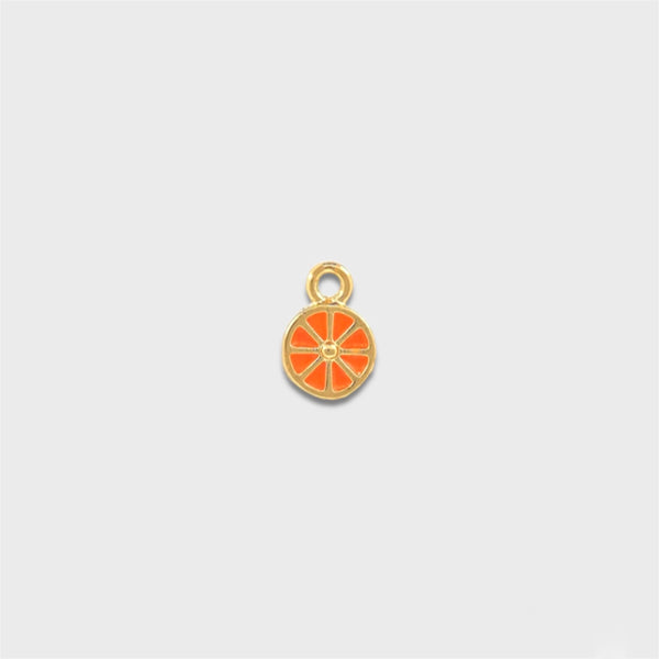 Tiny Orange Slice Charm