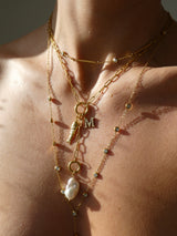 Seraphine Gemstone Lariat Necklace