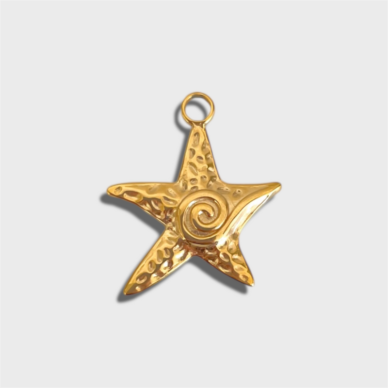 Spiral Star Charm