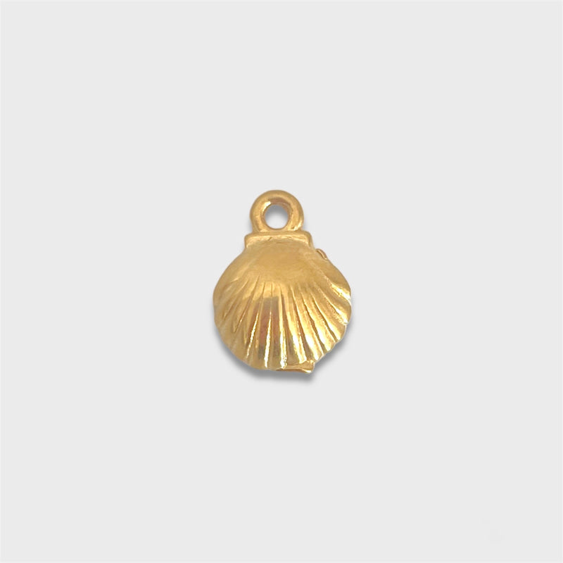 Tiny Scallop Shell Charm