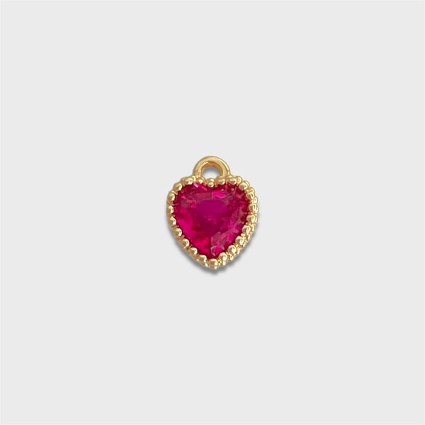 Heart Birthstone Charm