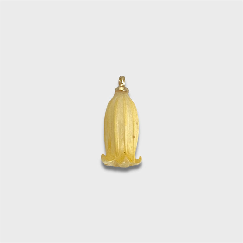 Yellow Bell Orchid Charm