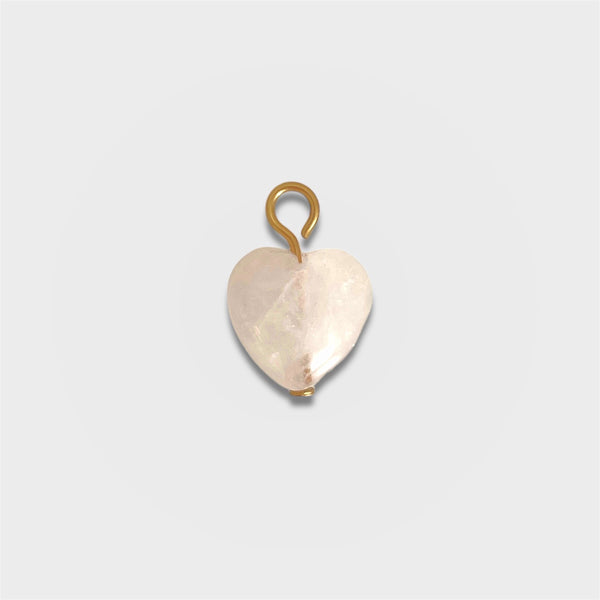 Rose Quartz Heart Charm