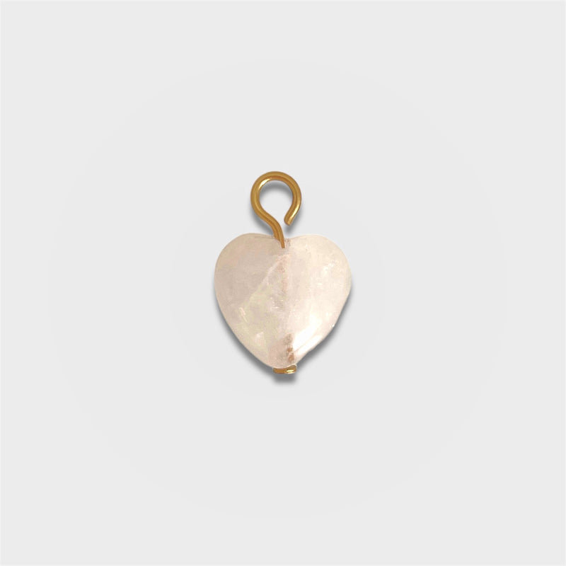 Rose Quartz Heart Charm