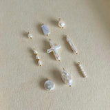 Long Dainty Pearl Charm