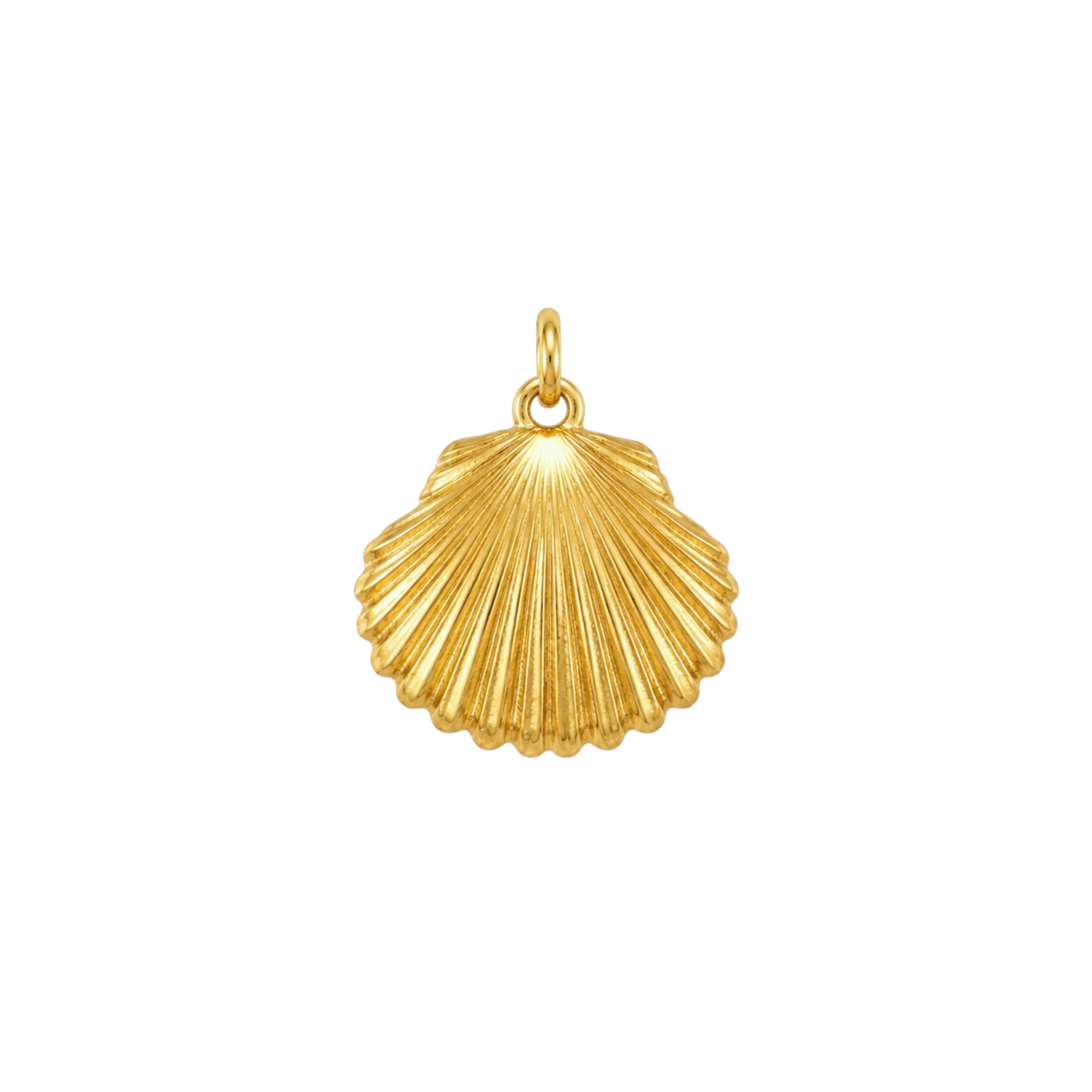 Large Scallop Shell Charm