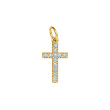 Pave Cross Charm
