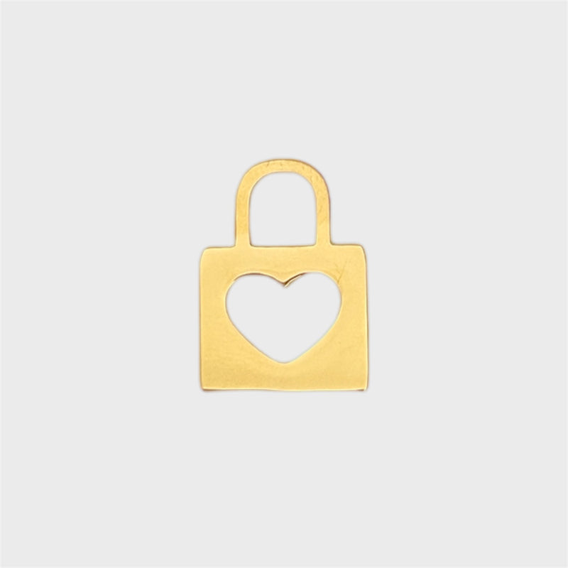 Heart Padlock Charm