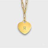 Engraved Classic Heart Necklace