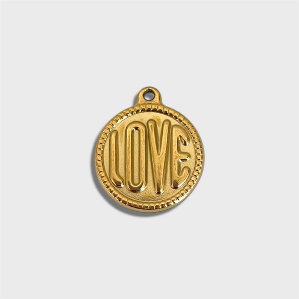 Gold Round Love Charm