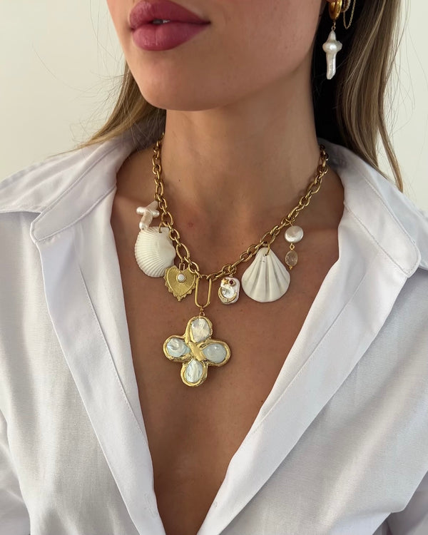 Seychelles Multi Charm Necklace