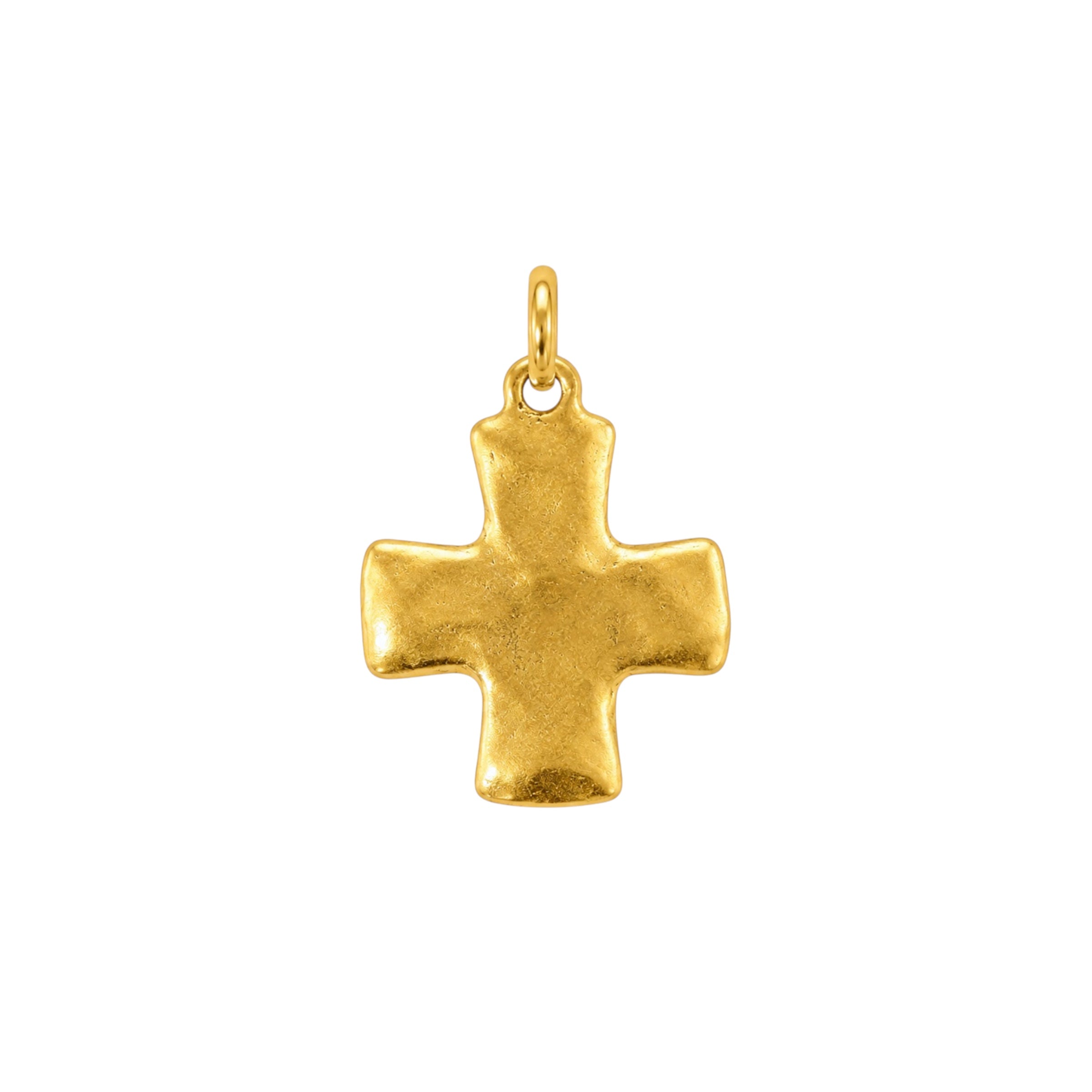 Large Gold Cross Charm