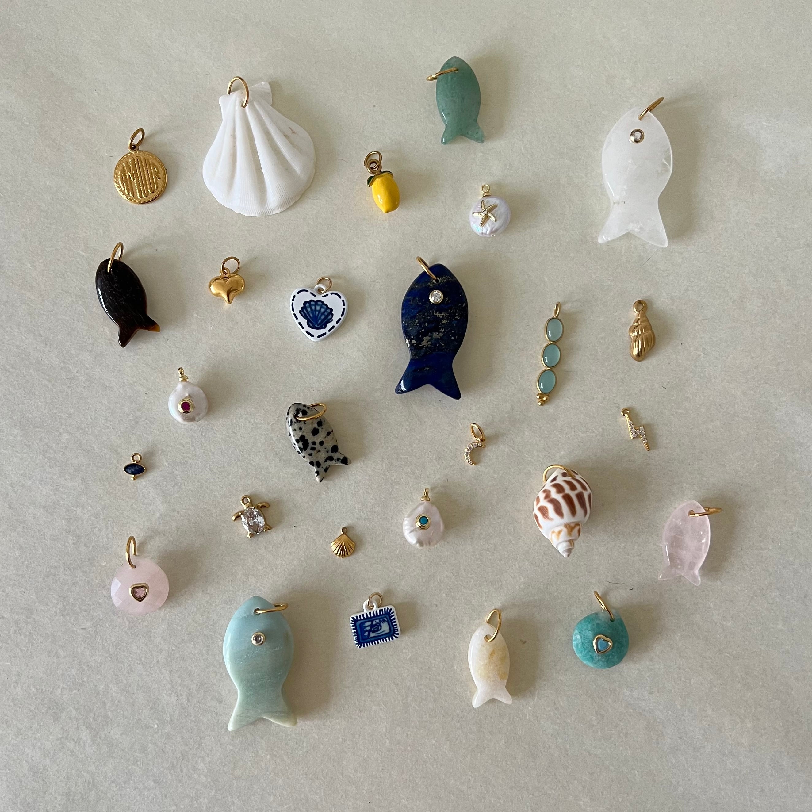 Ceramic Sardine Charm