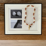 Mixed Beaded Fish Pendant Necklace