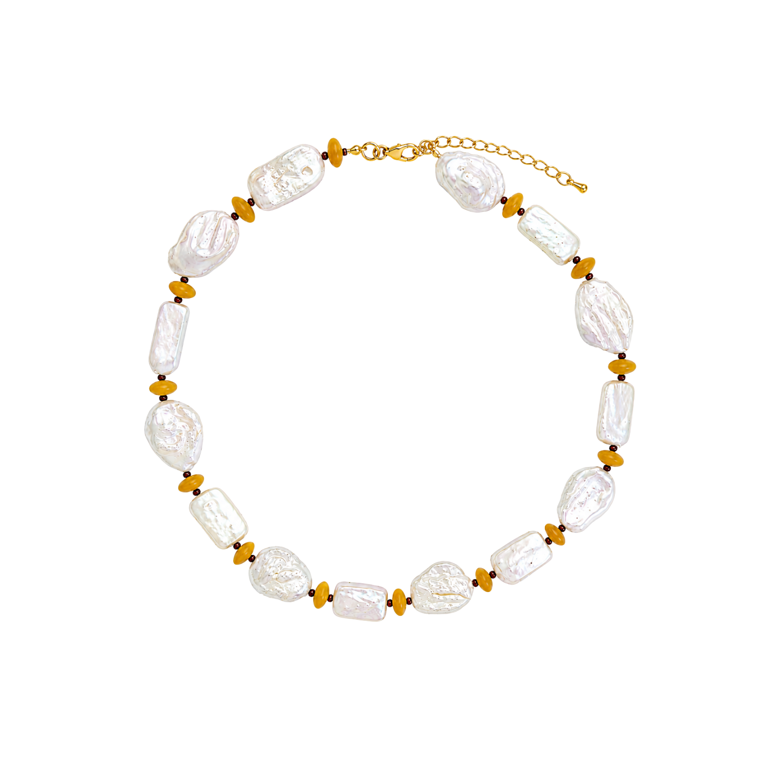Yellow Pearl Necklace