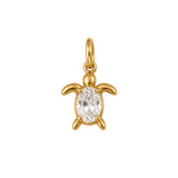 Turtle Gemstone Charm