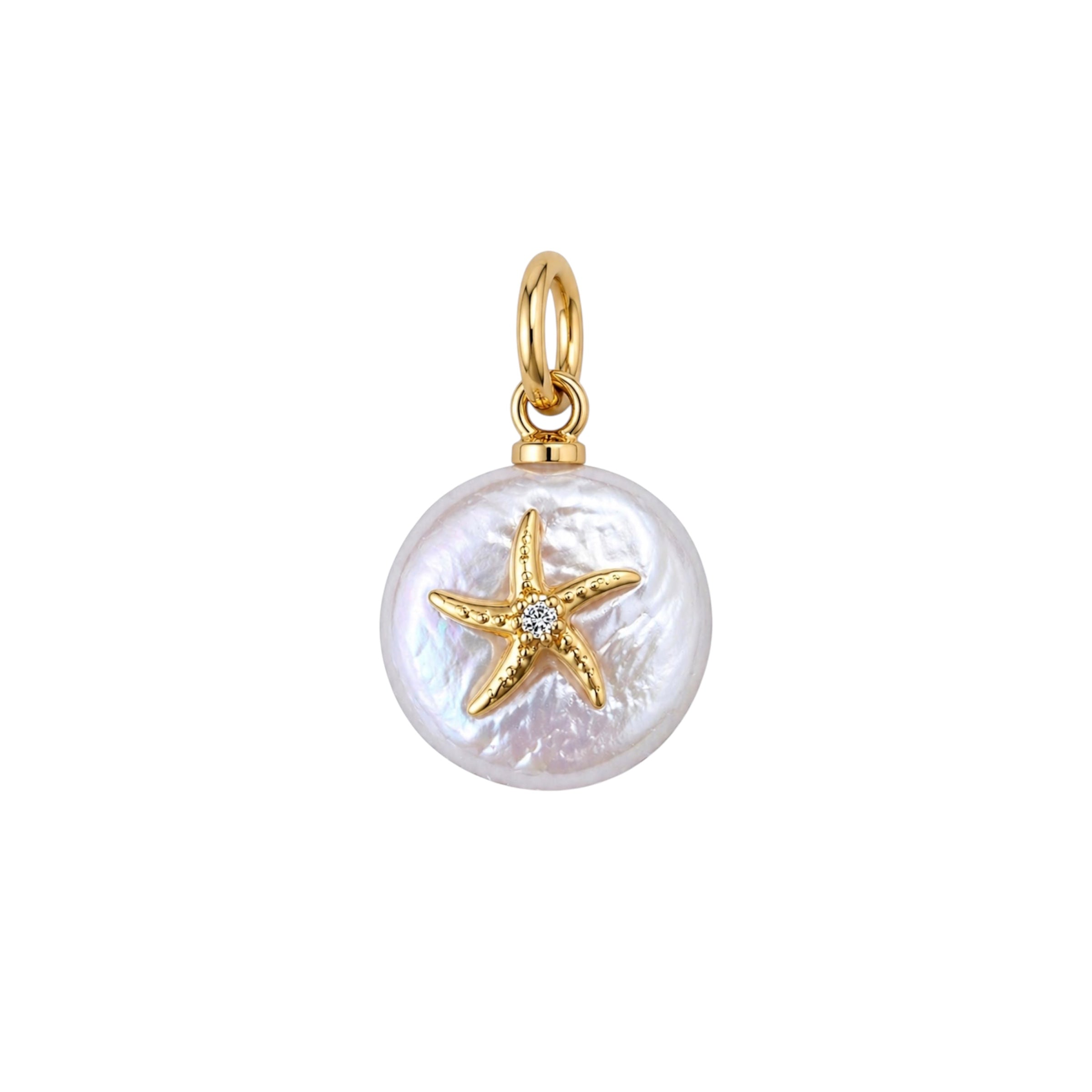 Starfish Pearl Charm