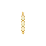 Triple Gemstone Bar Charm