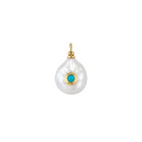 Gemstone Pearl Charm