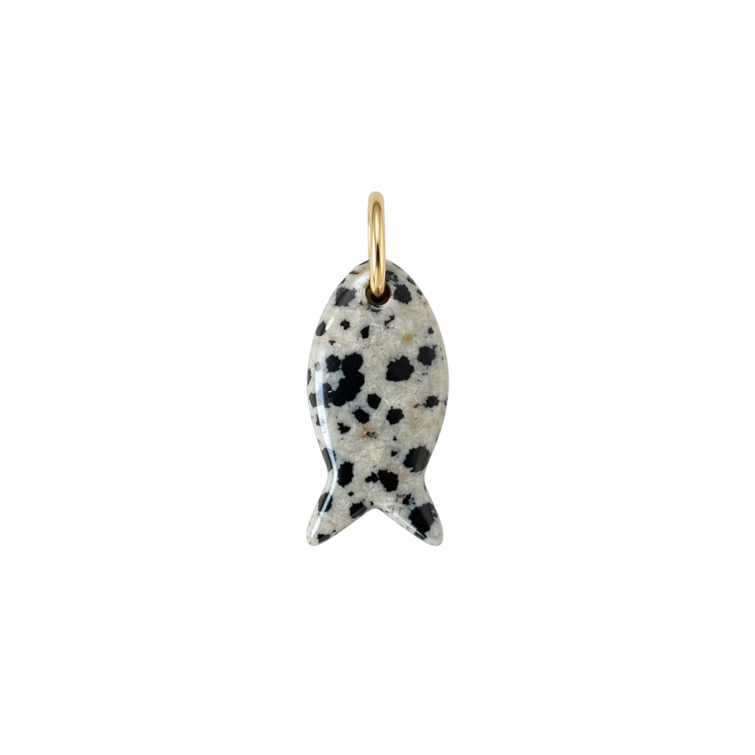 Mini Natural Stone Fish Charm